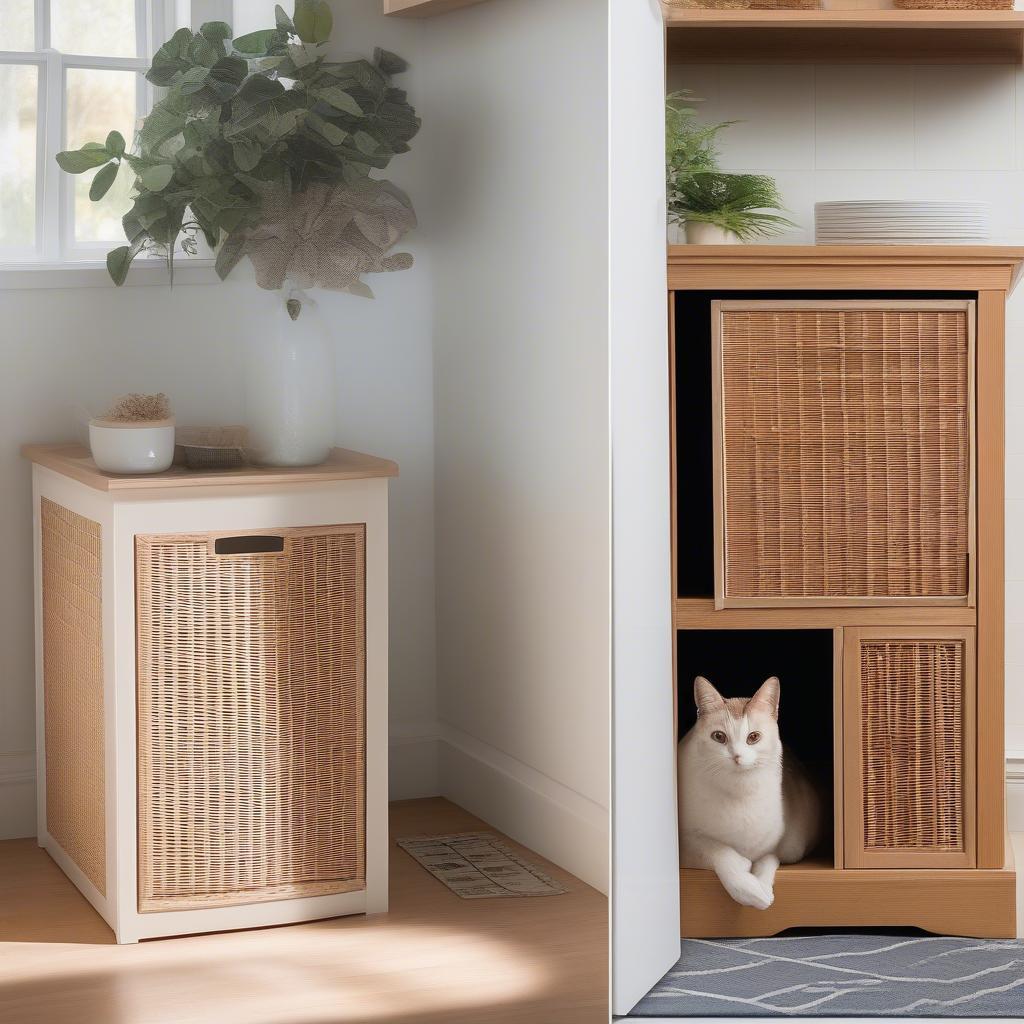 Benefits of a Wicker Litter Box Cabinet