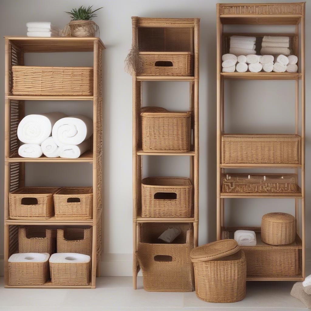 Different Wicker Loo Roll Storage Options