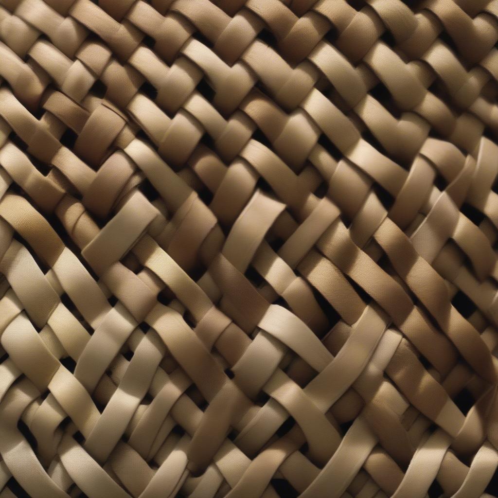 Close-up of Wicker Weave Patterns