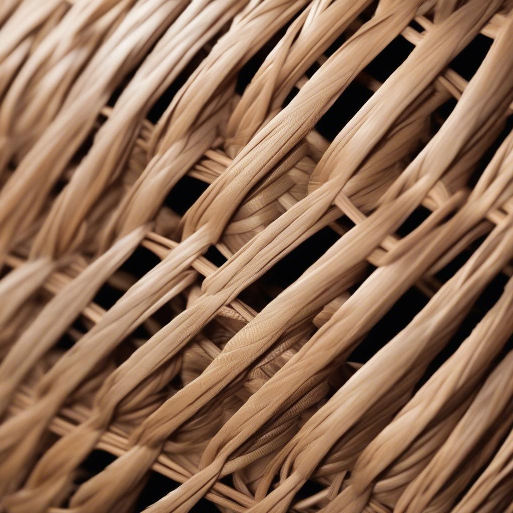 Wicker Material Closeup