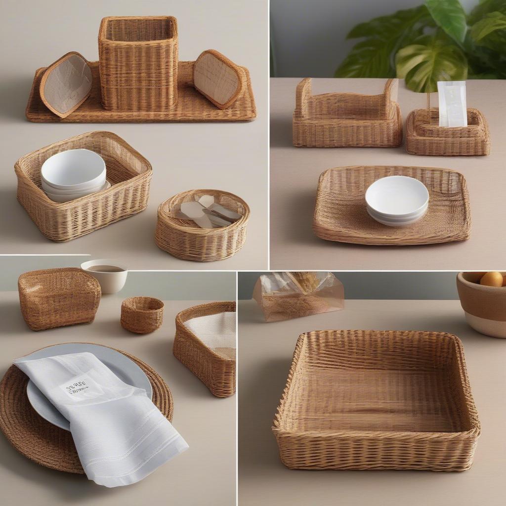 Wicker Napkin Holder Sizes and Shapes