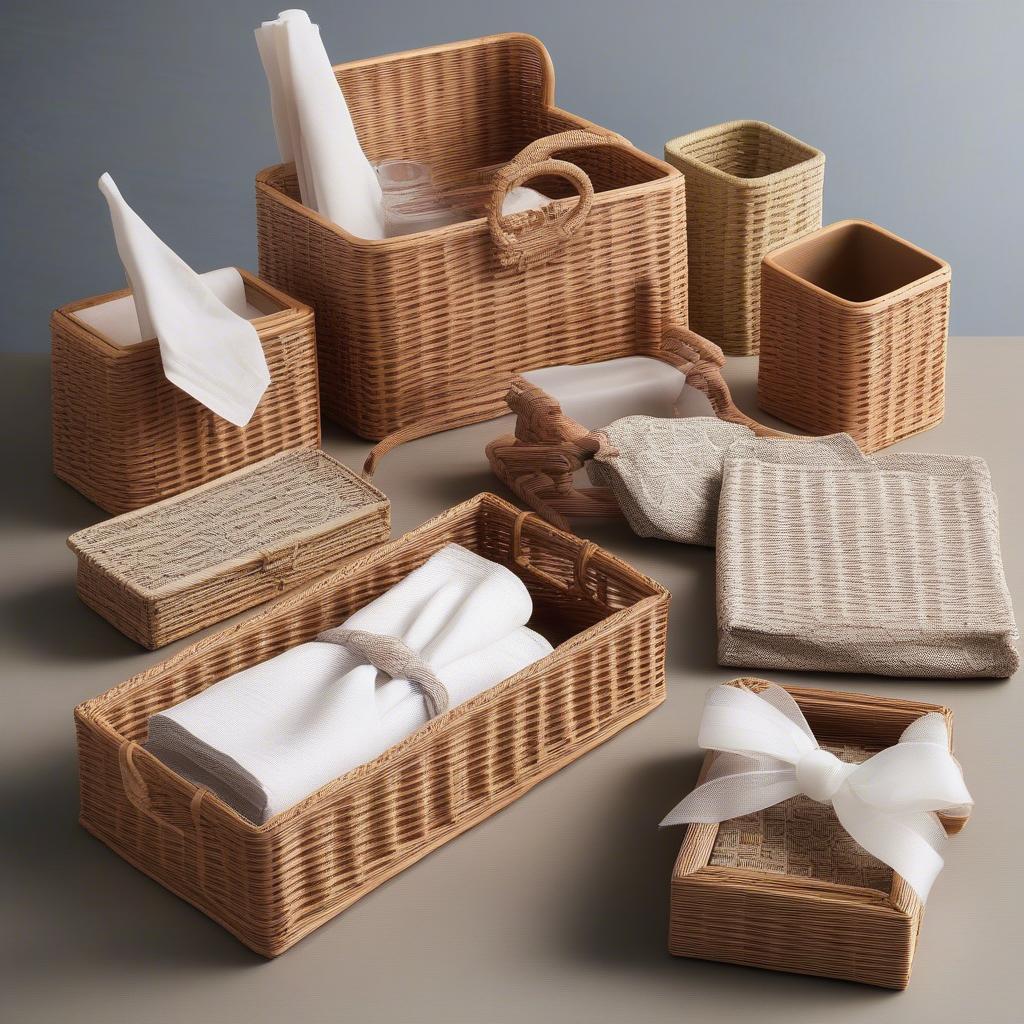 Different Styles of Wicker Napkin Holders