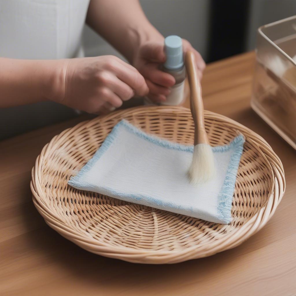 Wicker Paper Plate Holder Care Tips