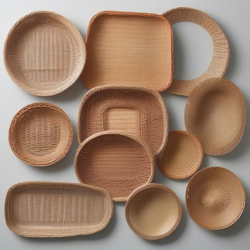 Different Wicker Paper Plate Holder Styles