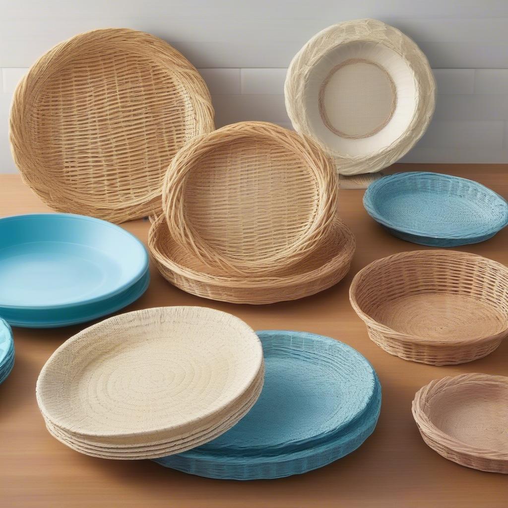 Wicker Paper Plate Holders Selection at Walmart