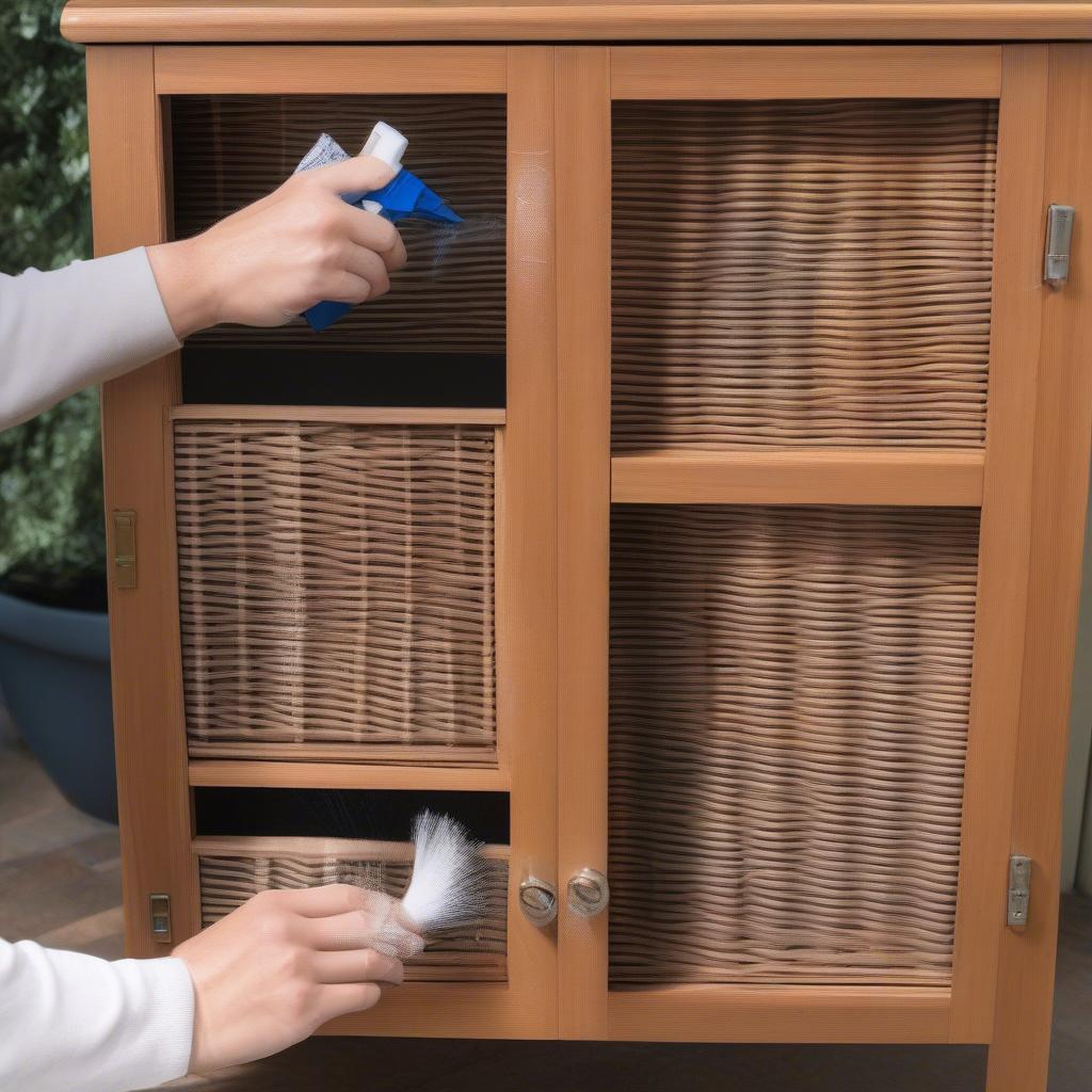 Caring for a Wicker Patio Cabinet