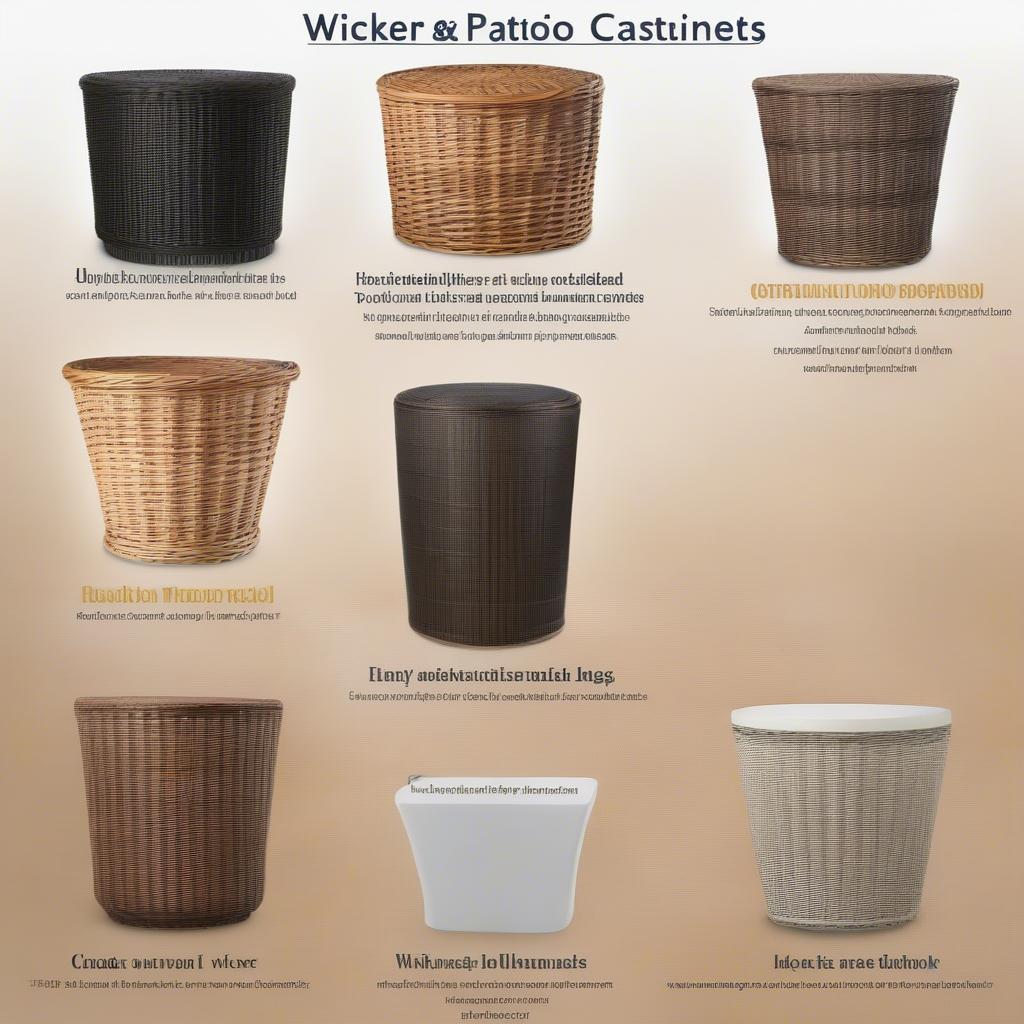 Different Wicker Patio Cabinet Materials: Natural & Synthetic