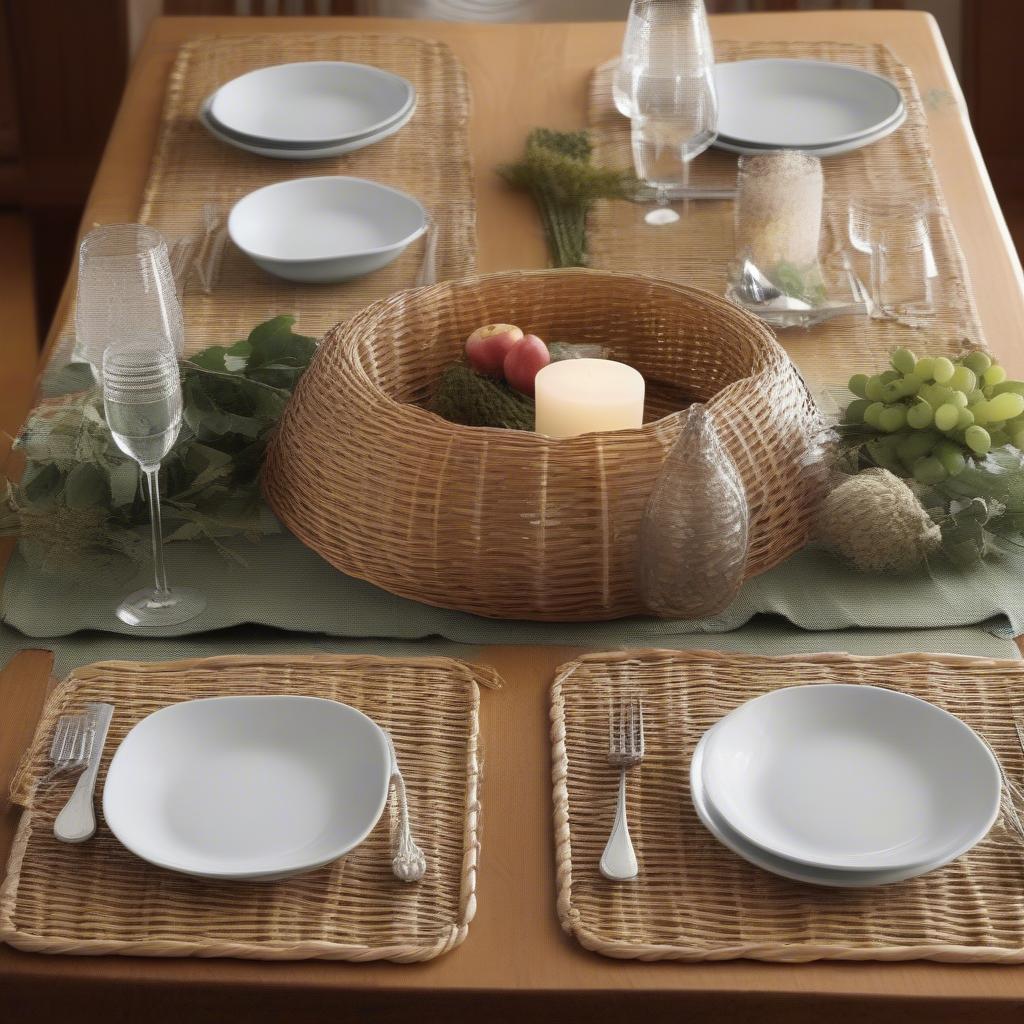 Benefits of Using Wicker Placemats on a Dining Table