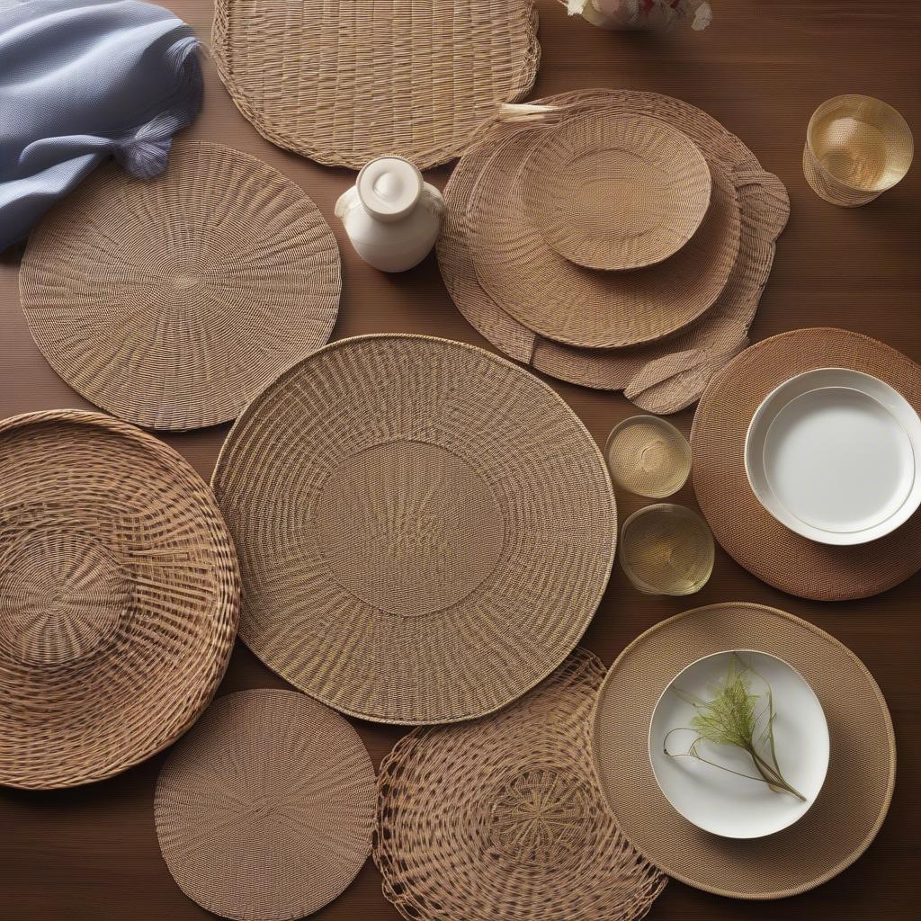 Variety of Wicker Placemats Available on Amazon