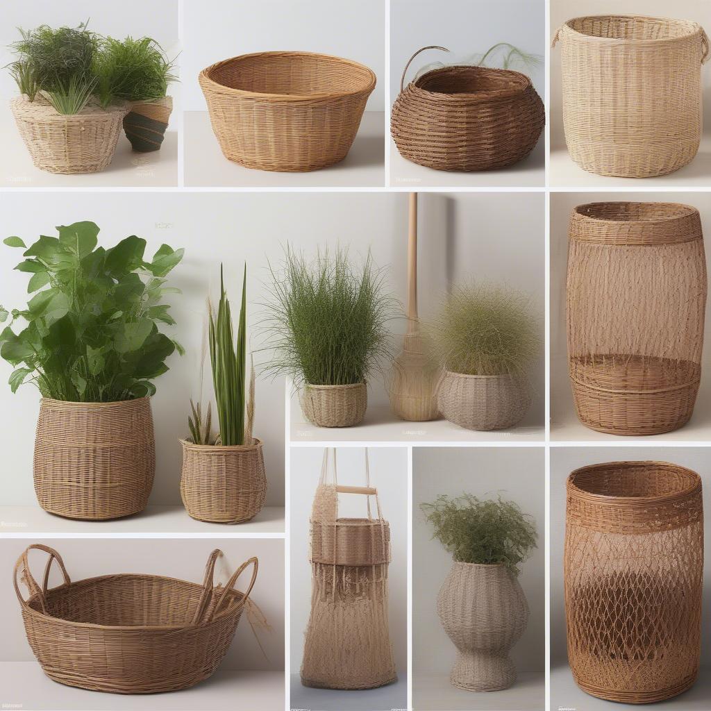 Wicker Plant Holder Materials: Rattan, Seagrass, and Willow