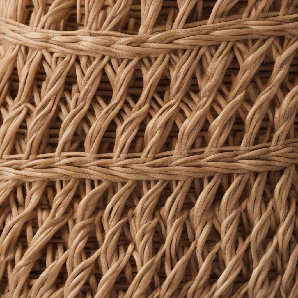 Close-Up of Wicker Pumpkin Placemats