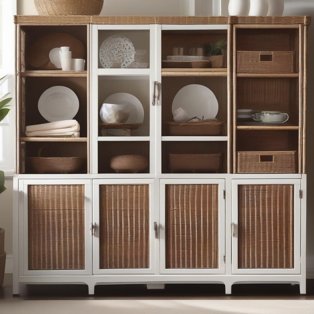 Different Styles of Wicker Rattan Cabinets