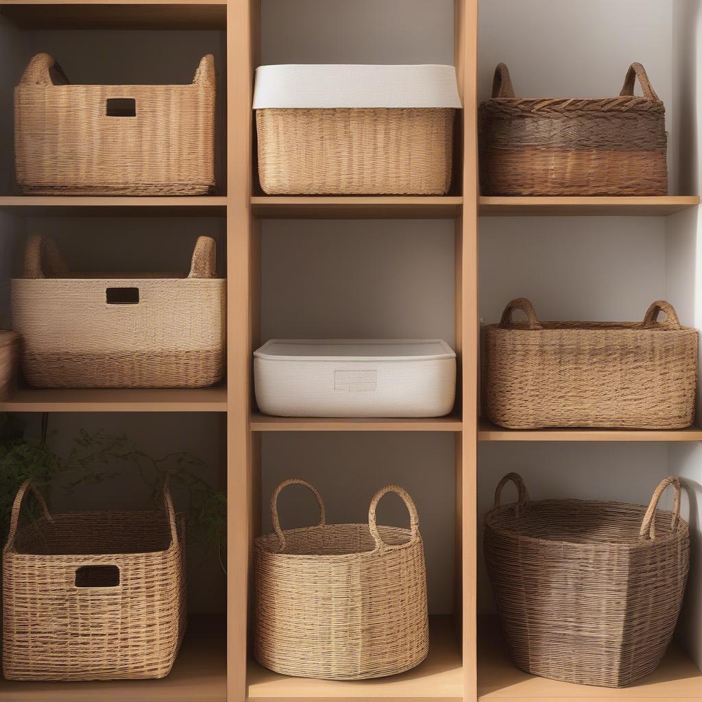 Comparing Wicker and Rattan Storage Baskets