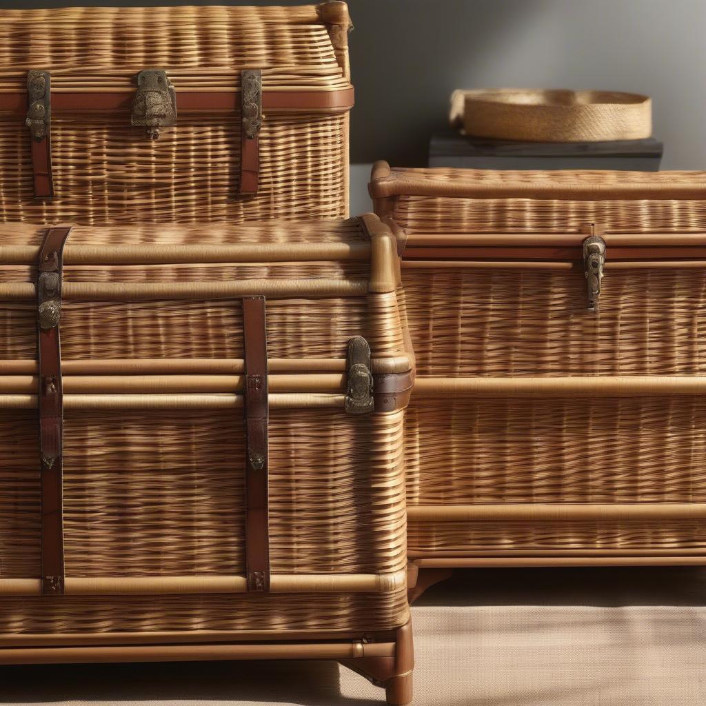 Comparing Wicker and Rattan Storage Trunks