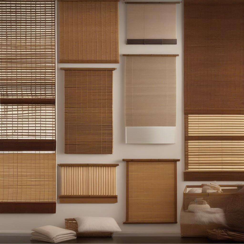 Alternative bamboo blinds and woven wood shades available at similar retailers.