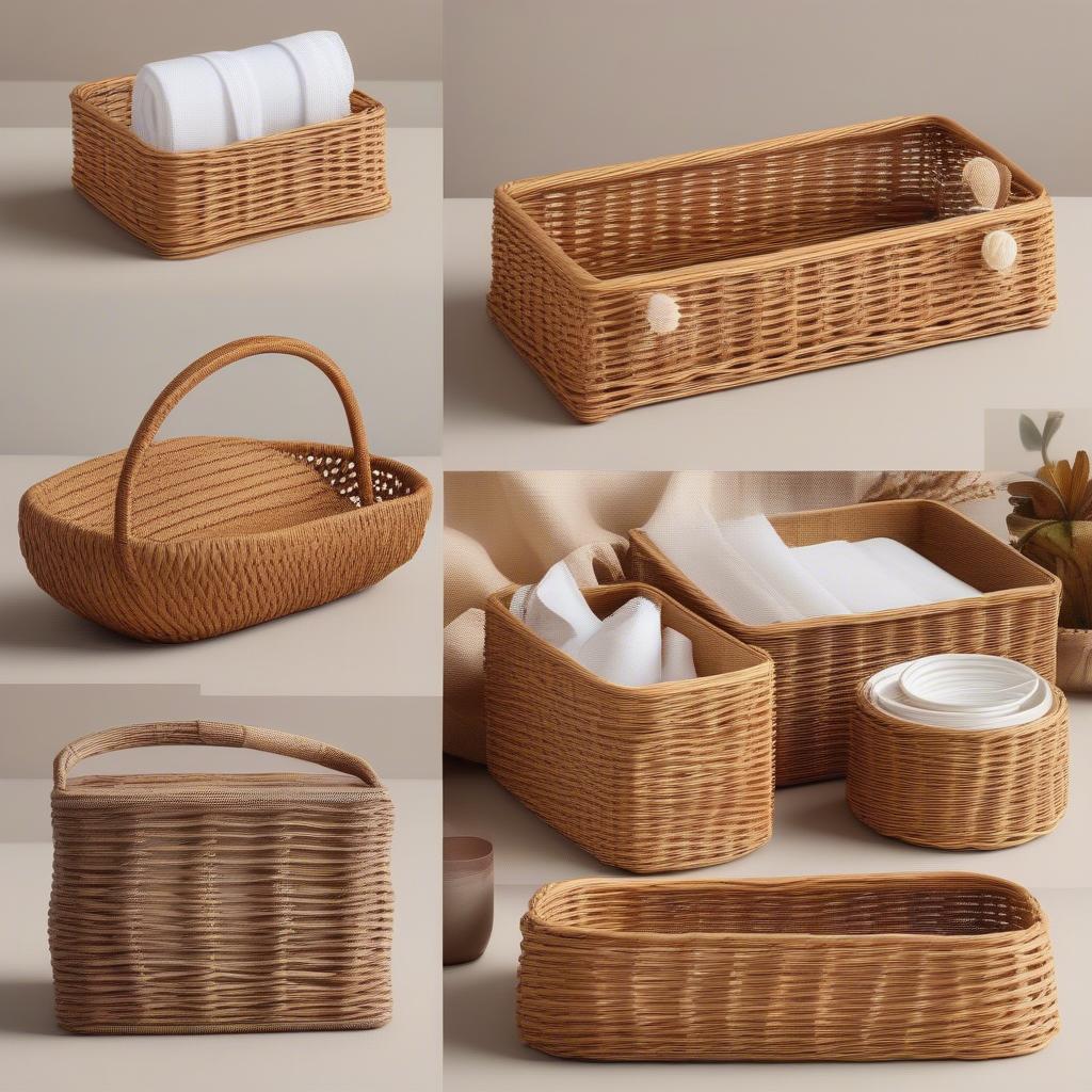 Different Styles of Wicker Serviette Holders