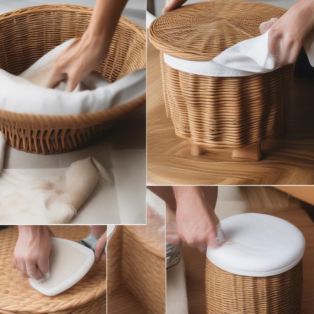 Maintaining a Wicker Storage Stool