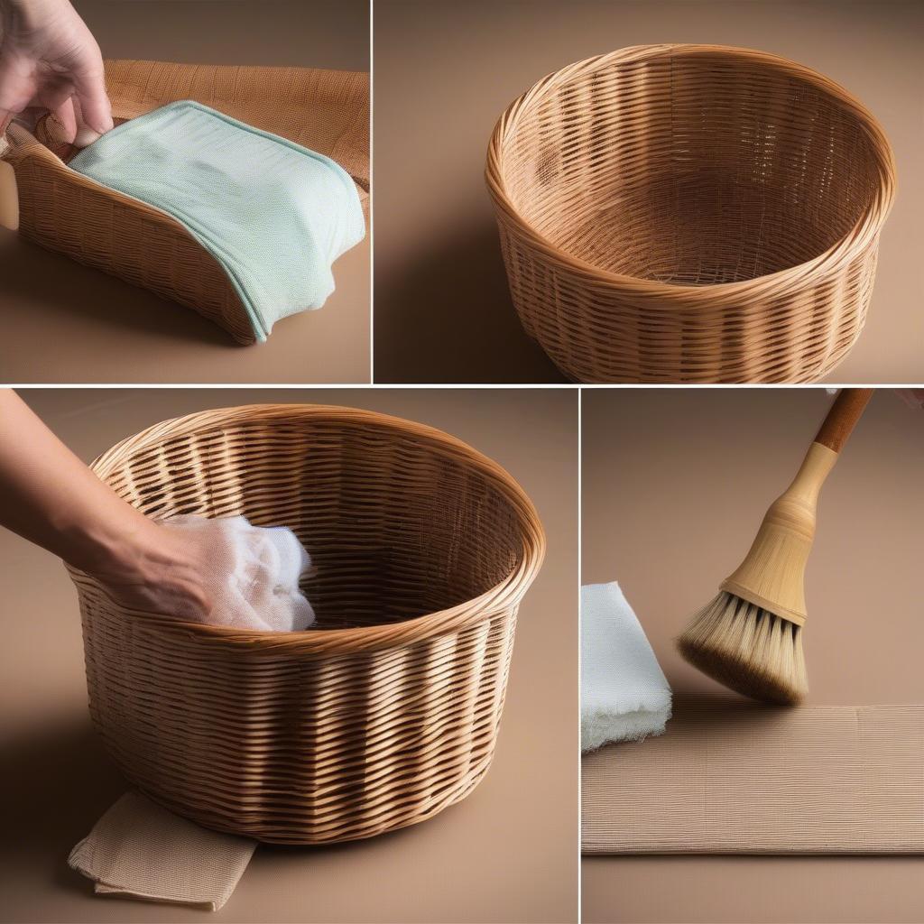 Cleaning and Maintaining a 6-Inch Wicker Storage Basket