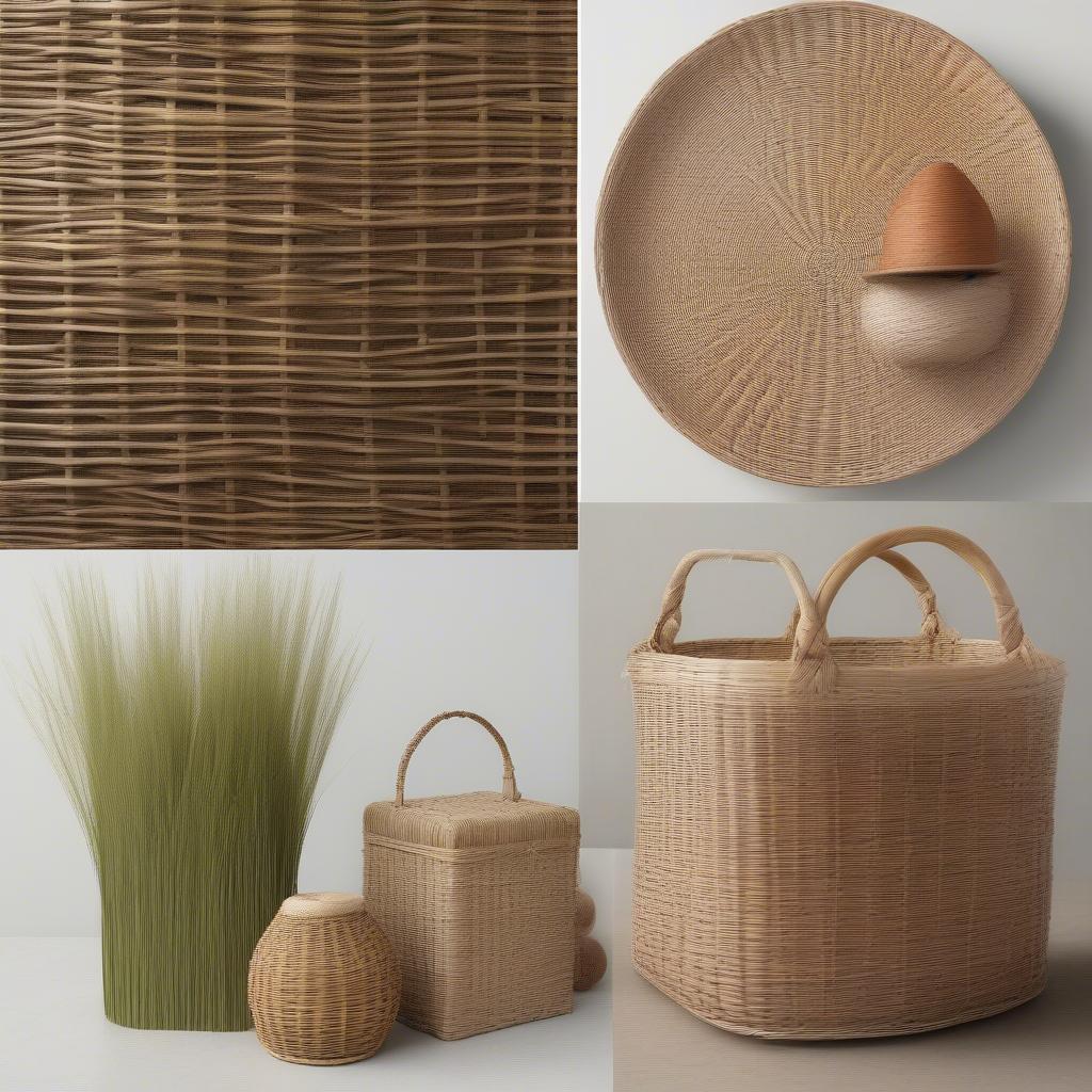 Different Wicker Basket Materials