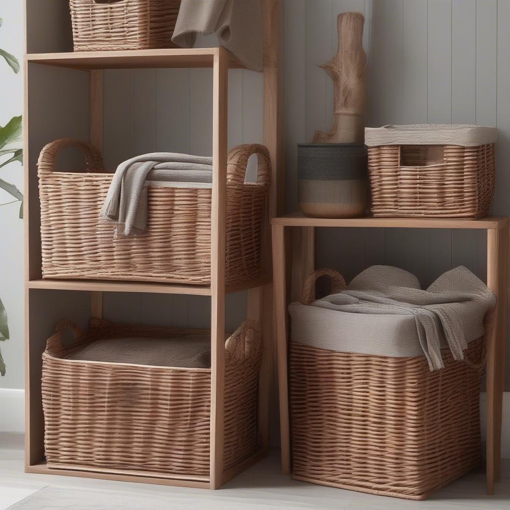 Styling Wicker Storage Baskets in Different Rooms