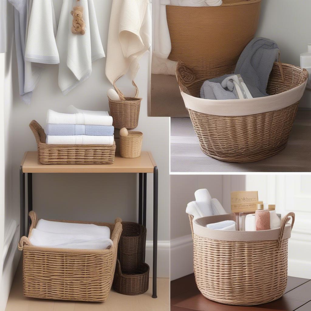 Wicker Storage Basket Variety of Uses