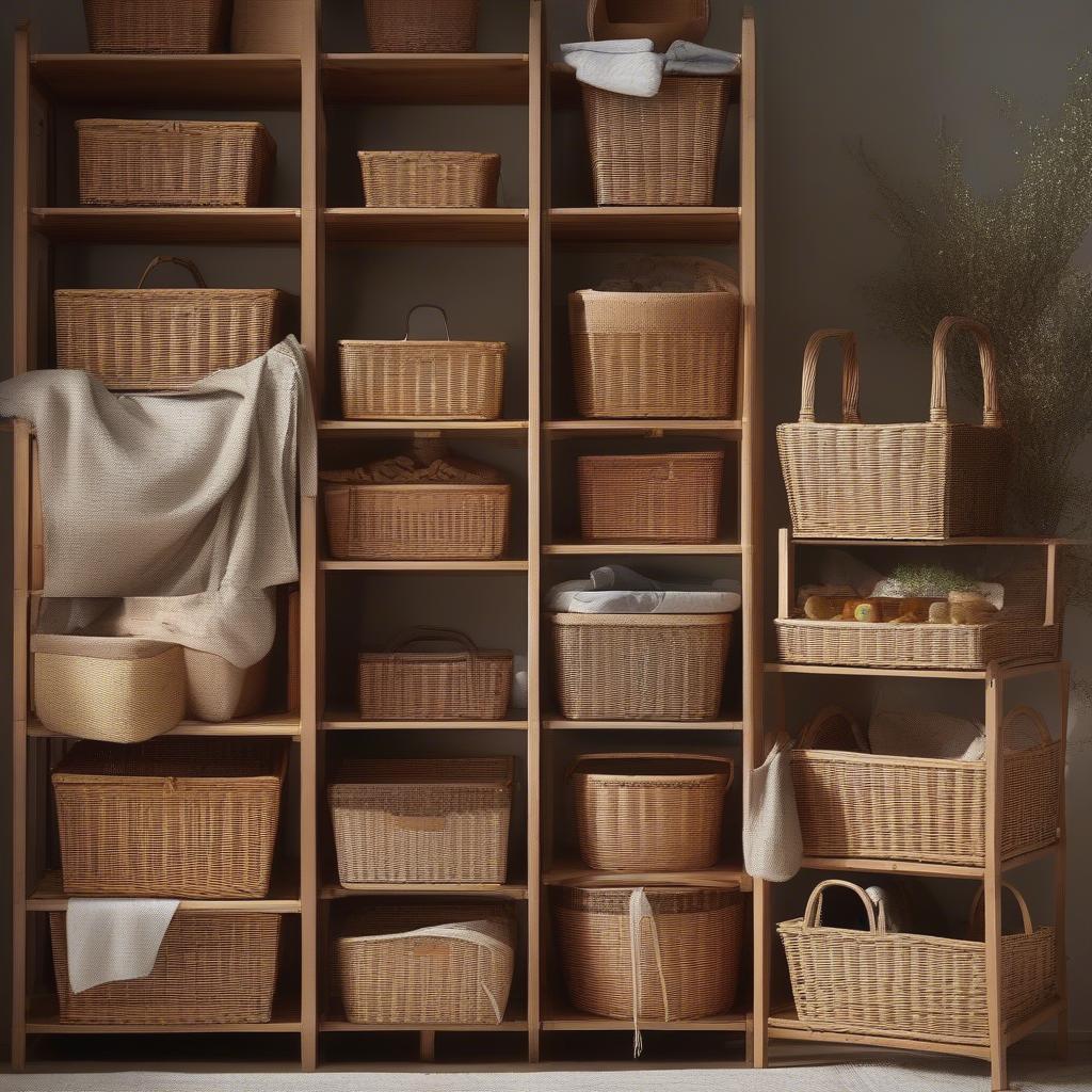 Wicker Storage Baskets Variety at Argos