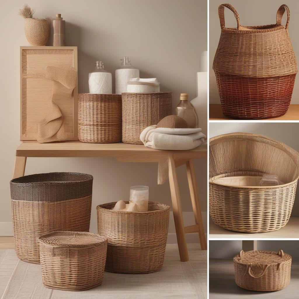 Variety of Wicker Storage Baskets at Target