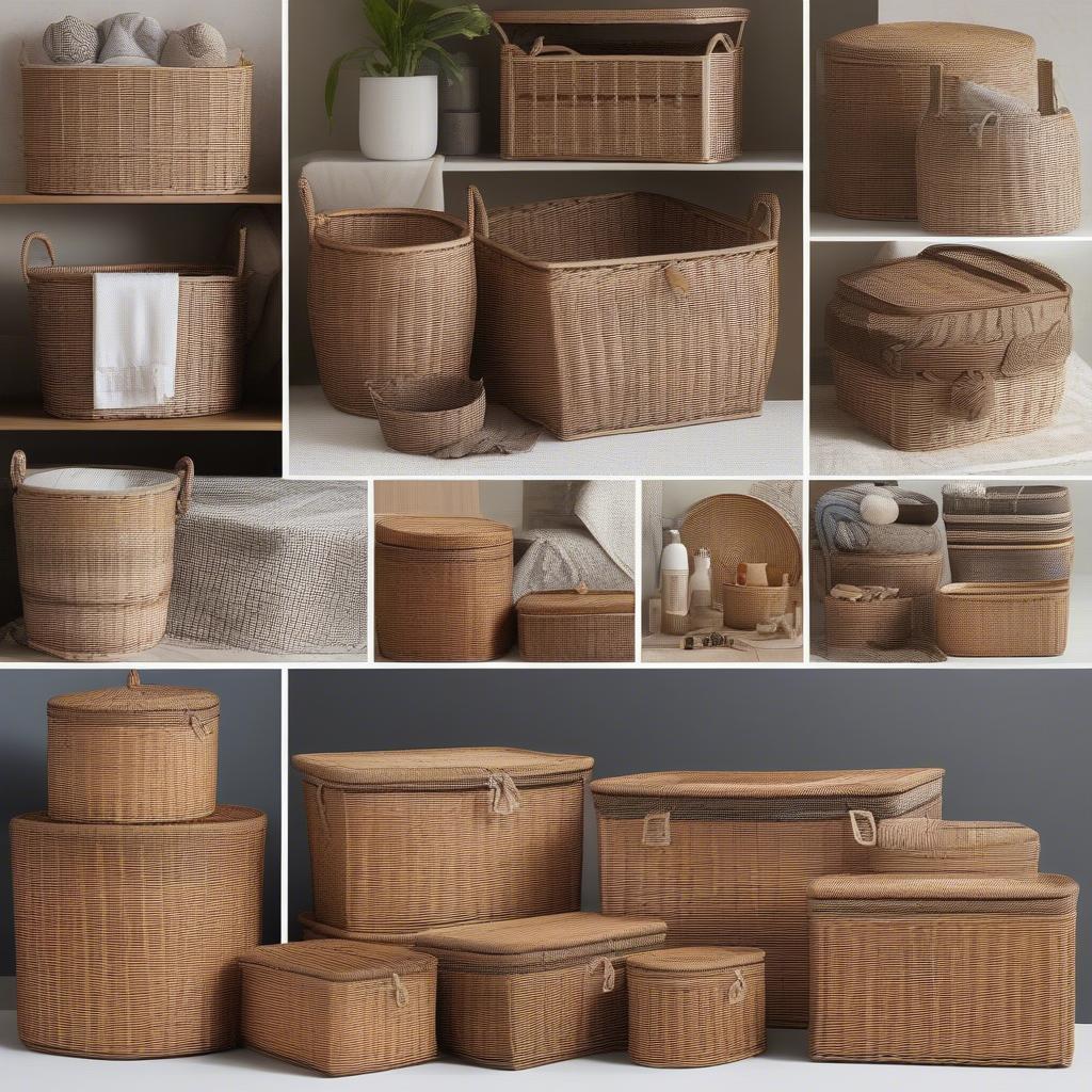 Wicker Storage Baskets in Different Sizes and Styles Available in the UK