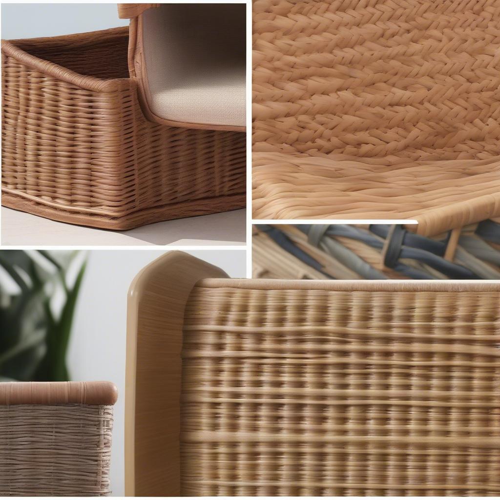 Different Wicker Storage Bench Materials