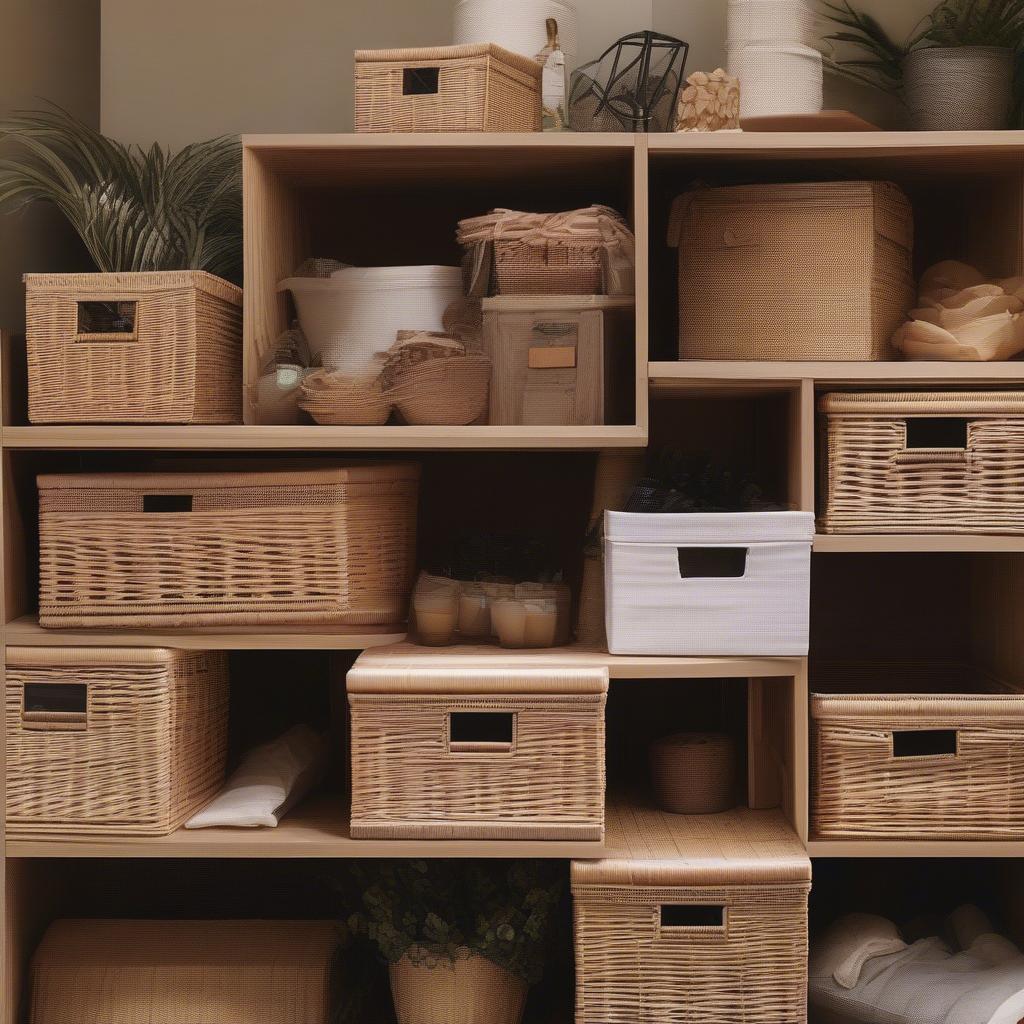 Online retailers selling wicker storage boxes in New Zealand