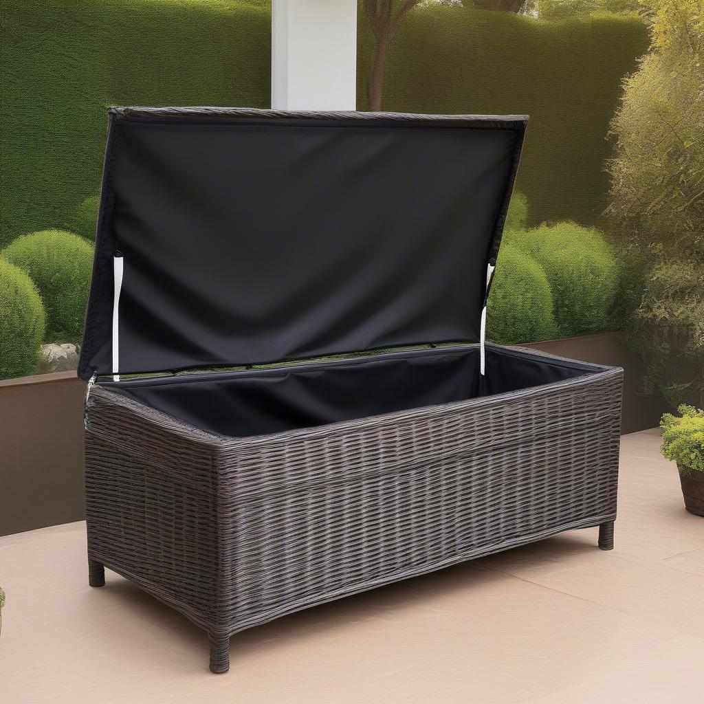 Protecting Your Wicker Storage Chest Bench Outdoors