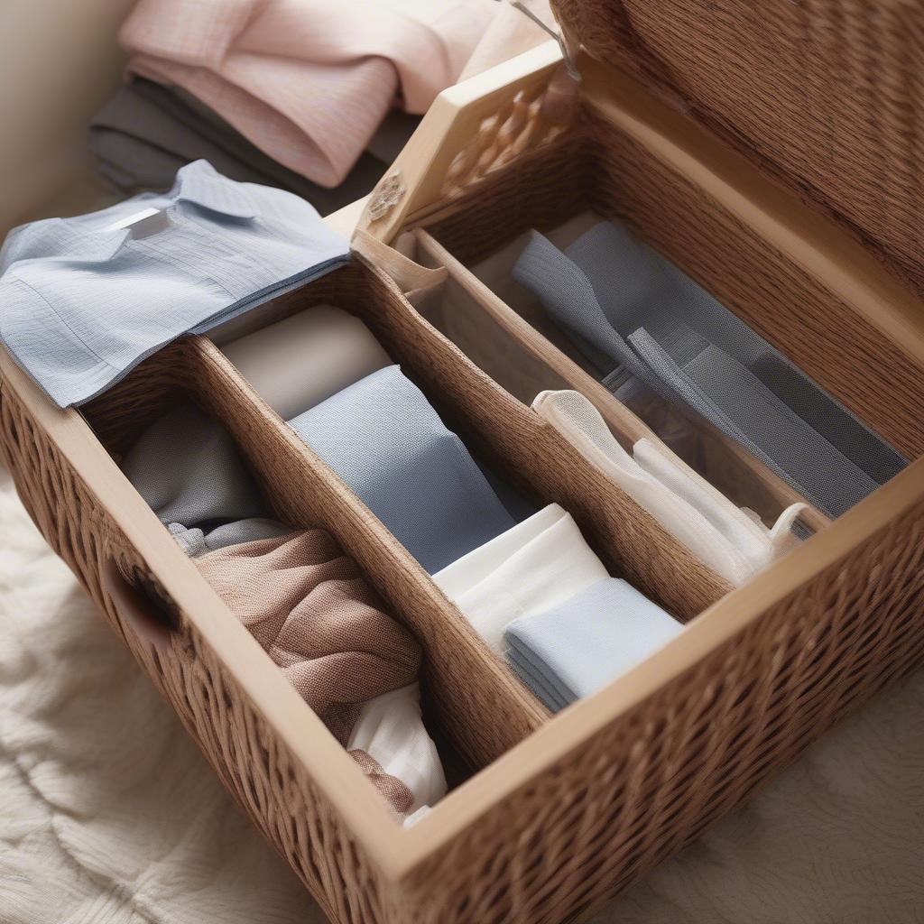 Wicker Storage Chest Organization Tips