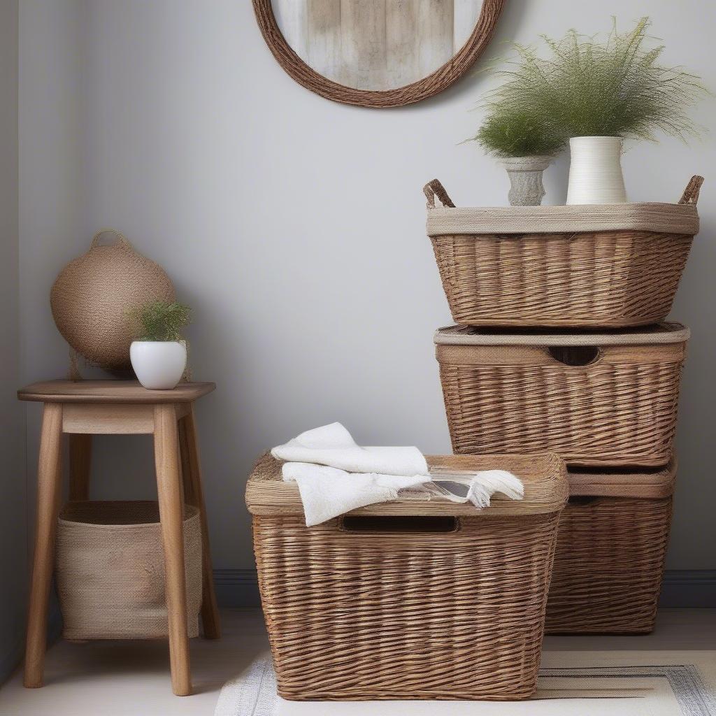 Creative wicker storage ideas