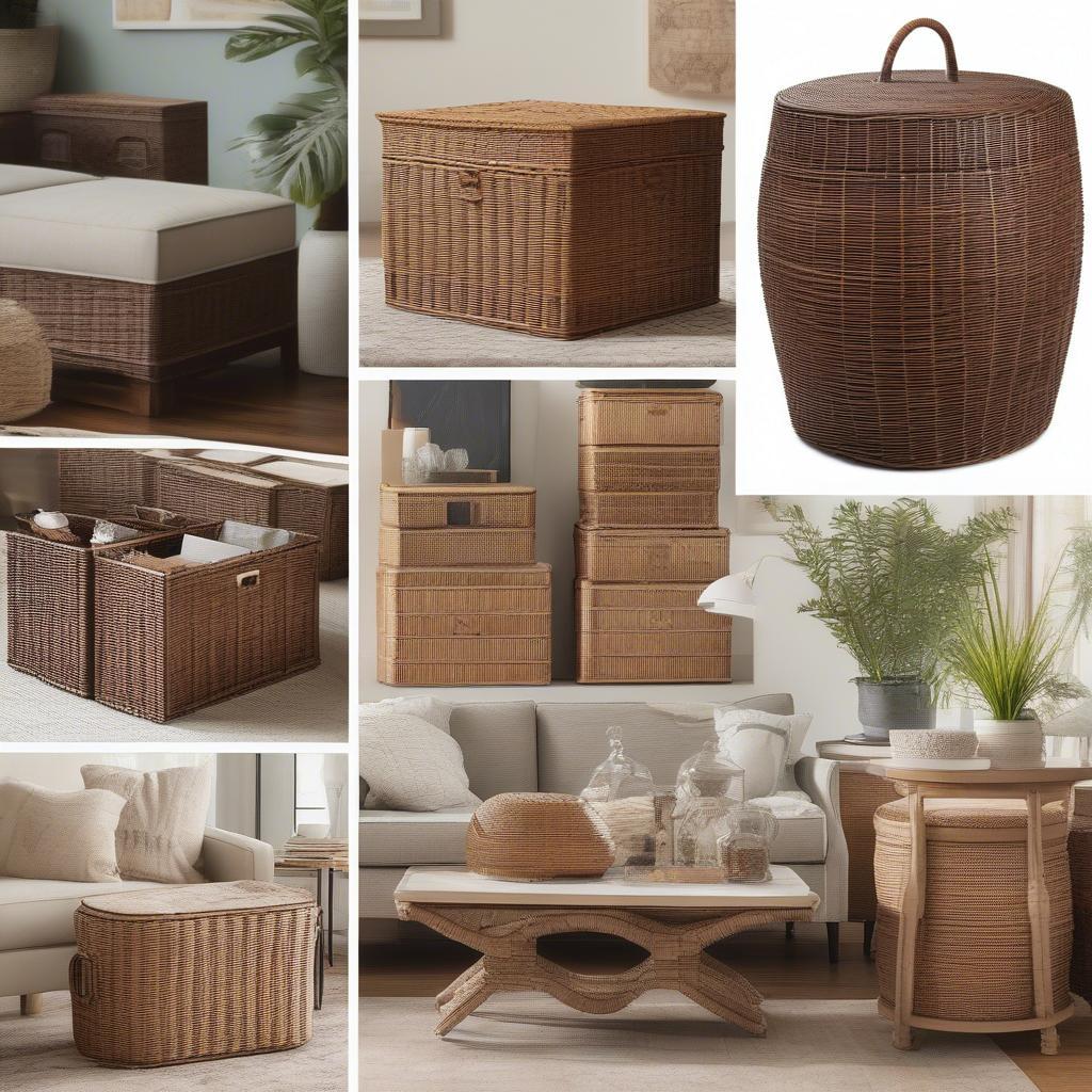 Stylish Wicker Storage Solutions for Your Living Room