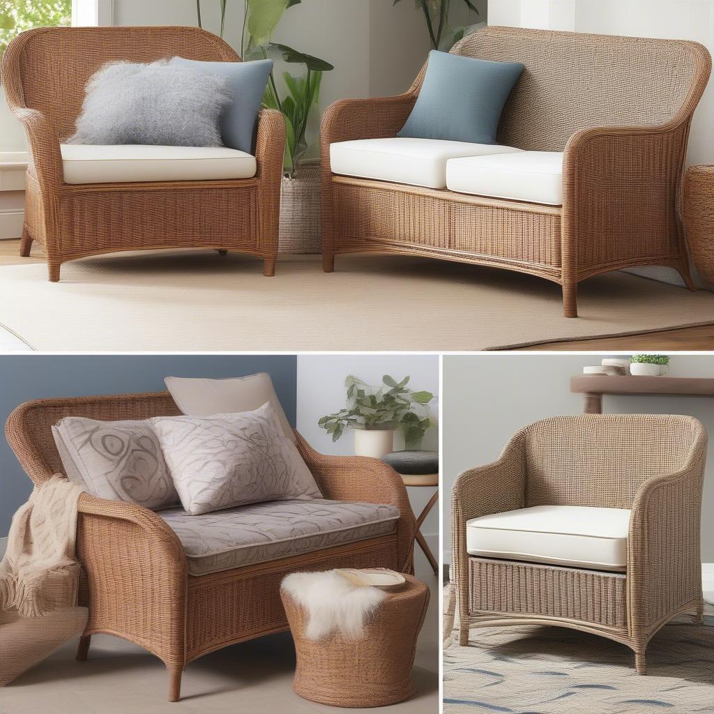 Different Wicker Storage Loveseat Styles