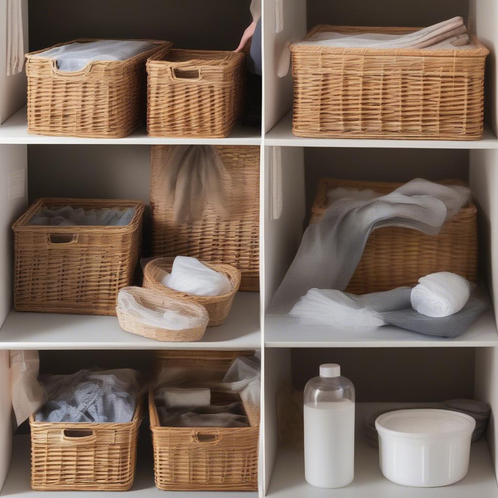 Maintaining Wicker Storage Organizers