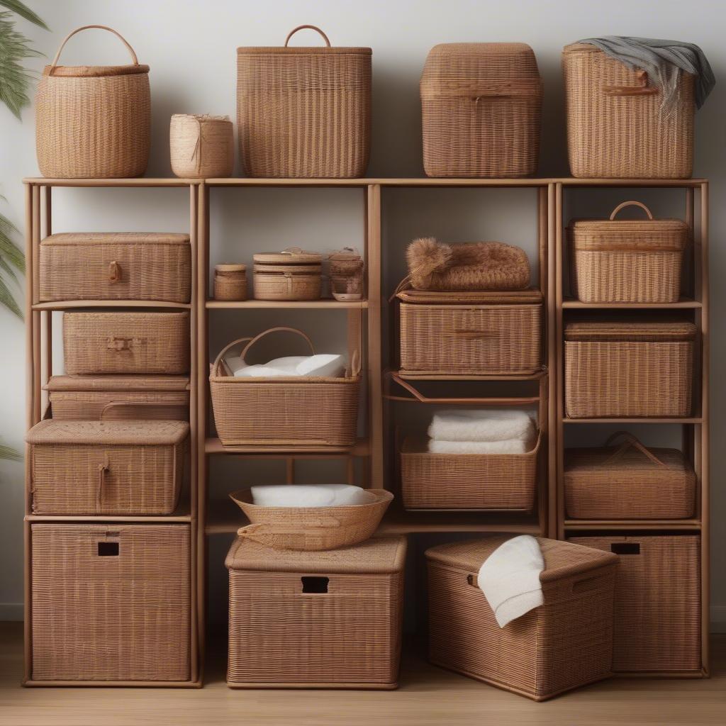 Different Types of Wicker Storage Organizers