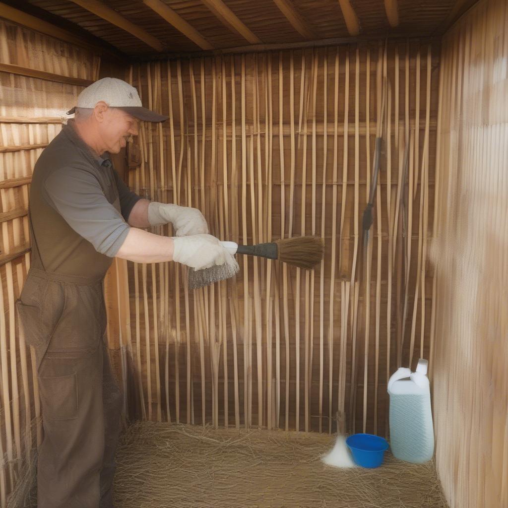 Maintaining a Wicker Storage Shed