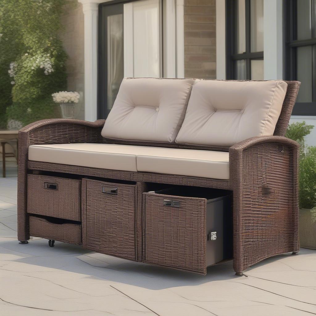 Clever Storage Solutions in Wicker Patio Furniture