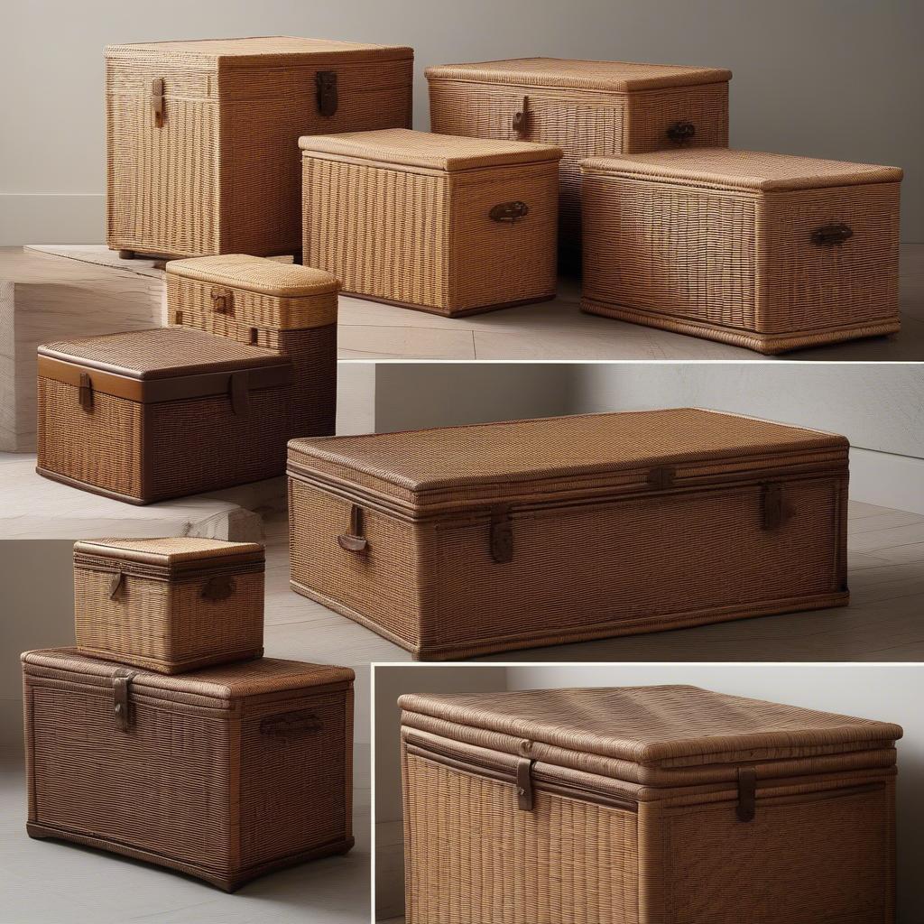 Wicker Storage Trunk Sizes and Styles