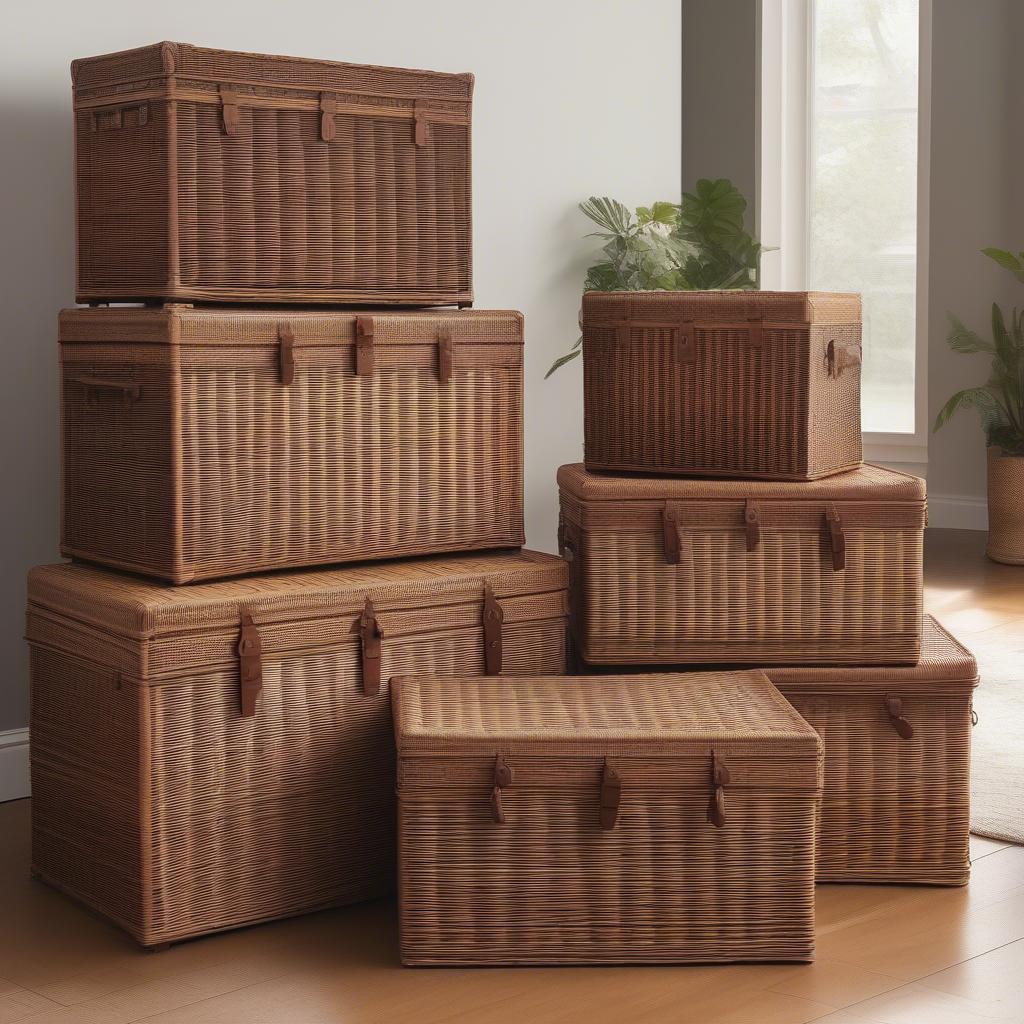 Wicker Storage Trunk Sizes in the UK