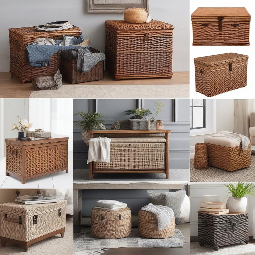 Styling Ideas for Wicker Storage Trunks