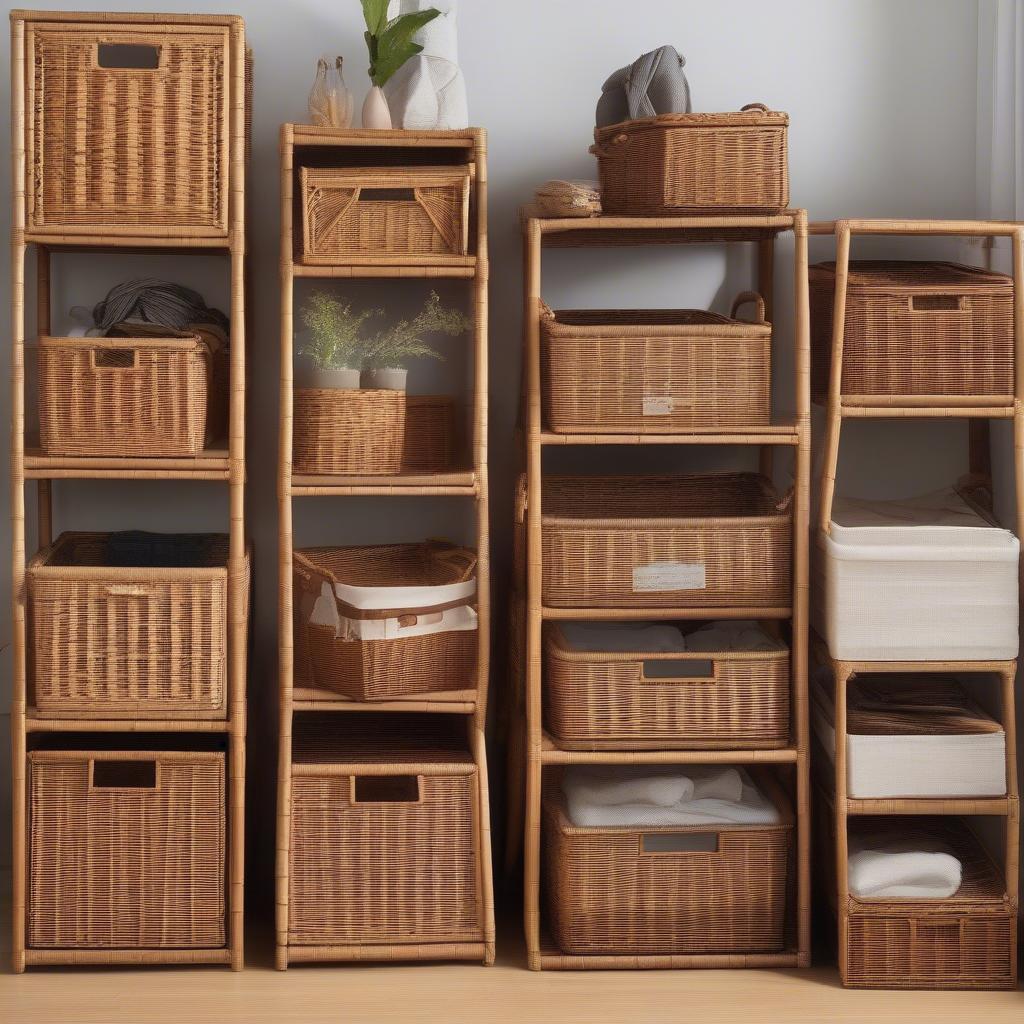 Variety of Wicker Storage Units