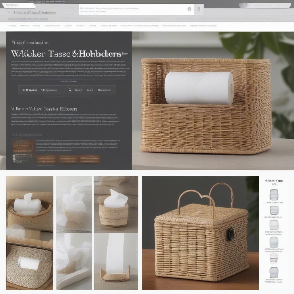 Shopping for Wicker Tank Topper Tissue Holders Online