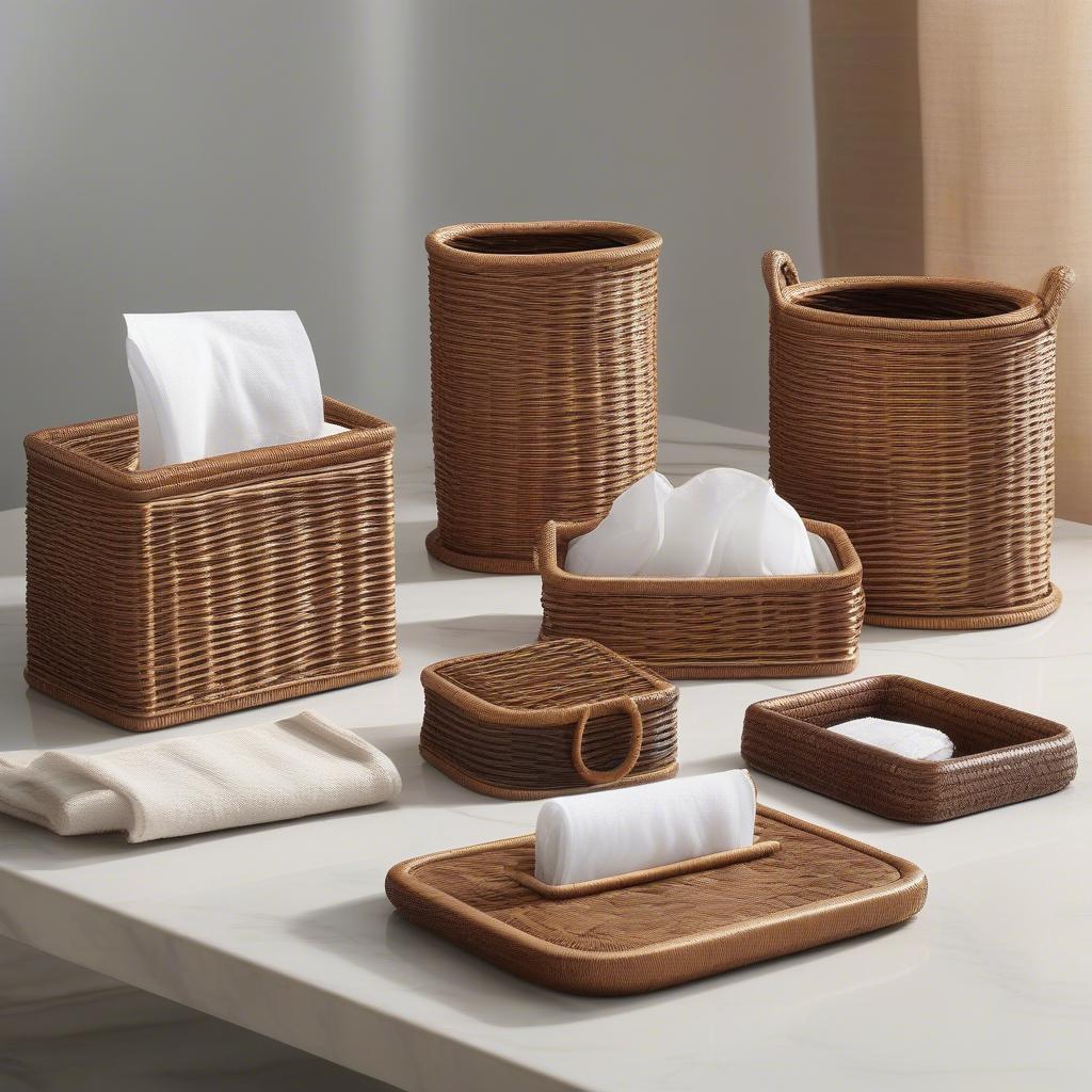 Different Styles of Wicker Tissue Holders