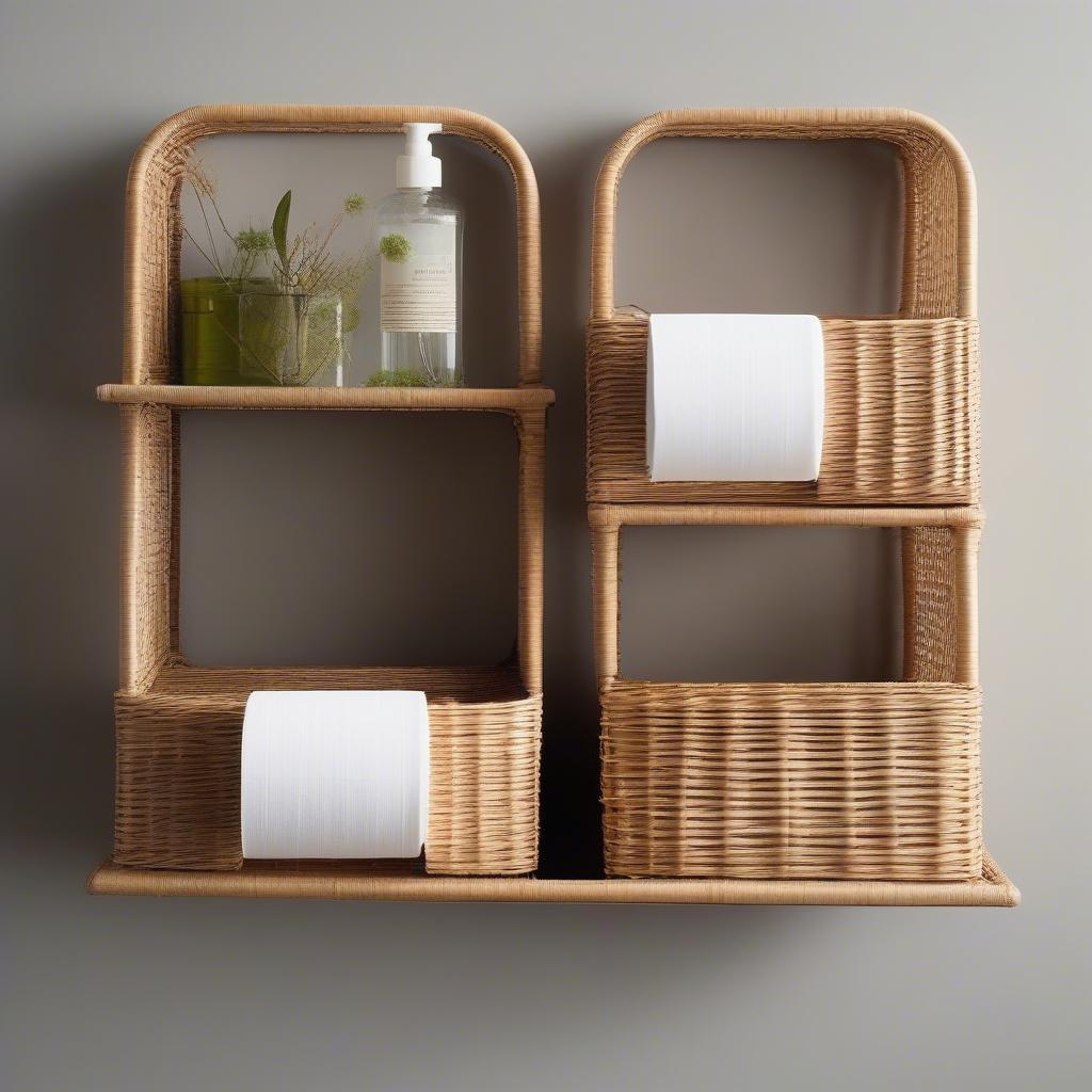 Different Styles of Wicker Toilet Paper Holders