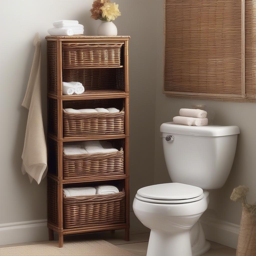 Wicker Toilet Storage Maintenance