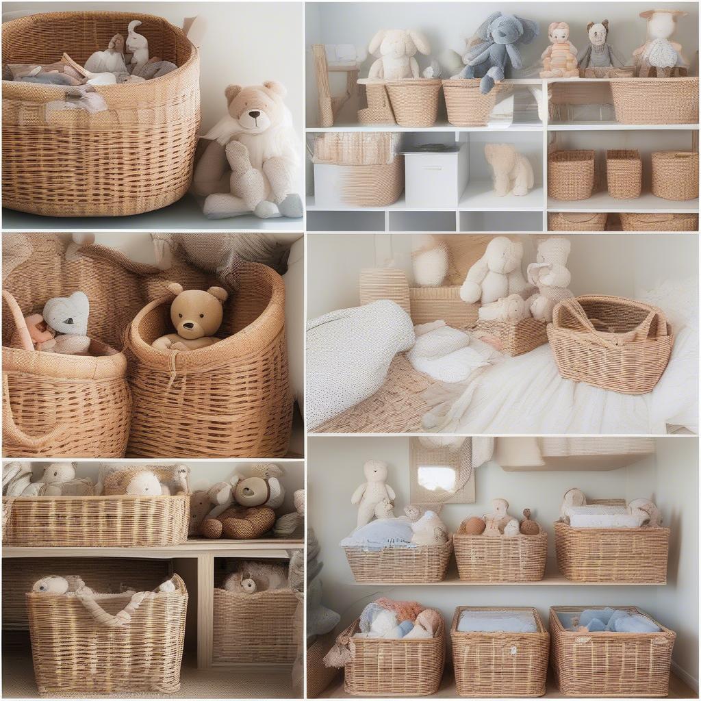 Creative Wicker Toy Storage Ideas for Nurseries