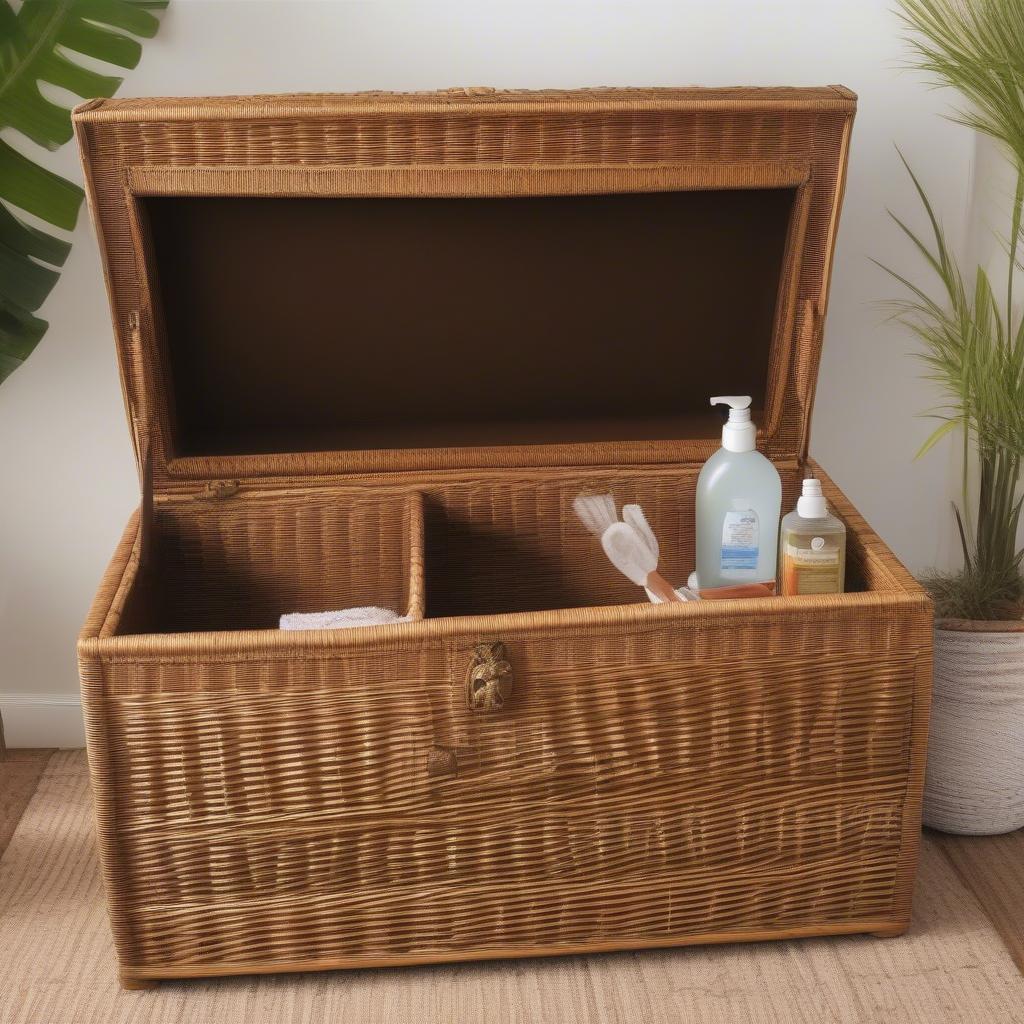 Cleaning and Caring for a Wicker Trunk