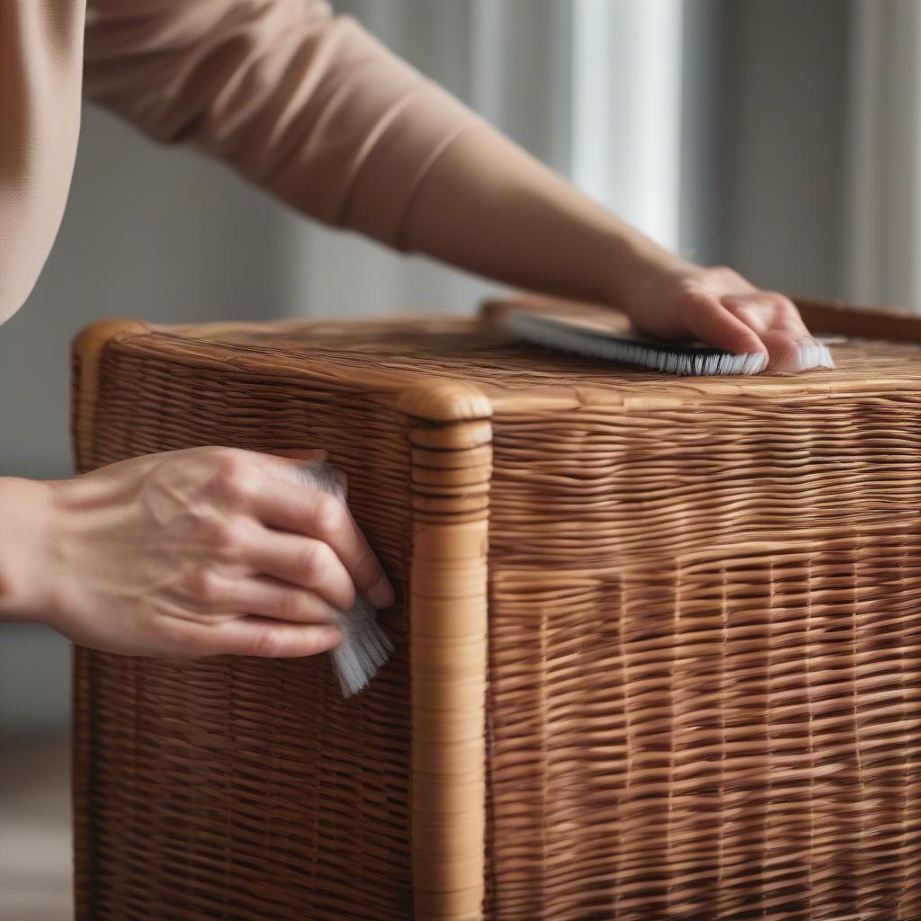 Wicker Trunk Care and Cleaning